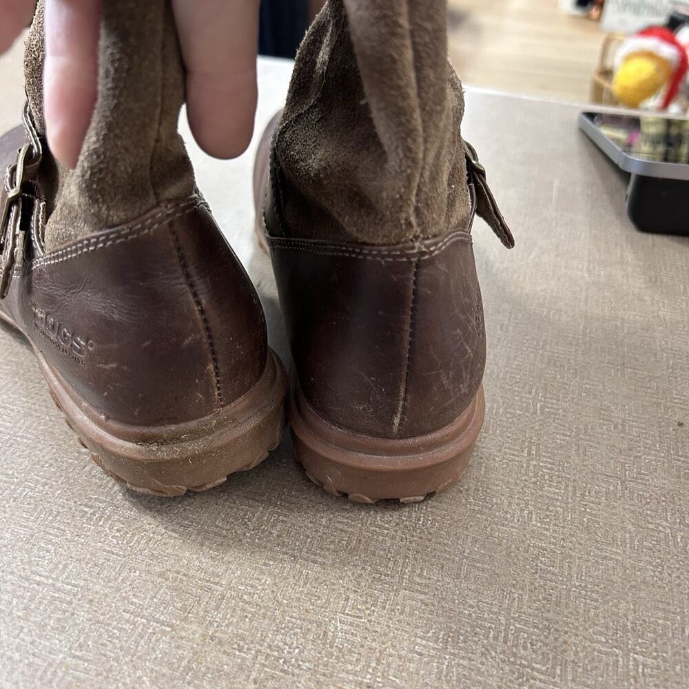 Bogs women's Bobby Mid Boot in brown waterproof leather and suede size 6.5 - Picture 7 of 8